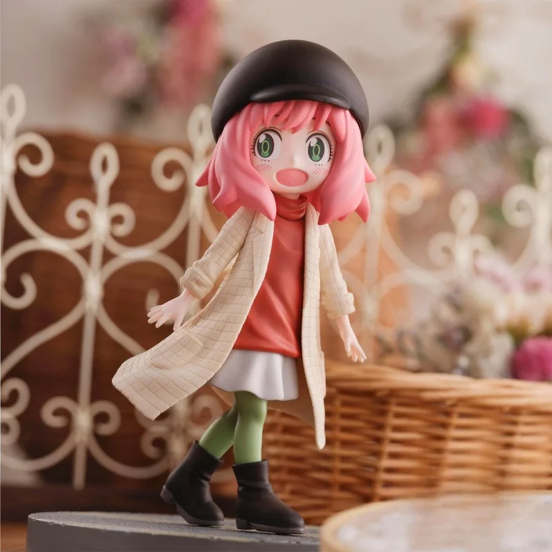 13Cm SpyxFamily Anime Figure Anya Forger Miss Chic Cute Pvc Toy Model Desktop Cabinet Decoration Cartoon Collectibles Toy Gifts