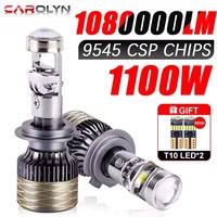 carolyn H7 H4 Canbus Car Headlight Mini Lens H11 H8 9005 9006 HB3 HB4 LED Projector Bulb 6000K Auto Motorcycle Mini Lens