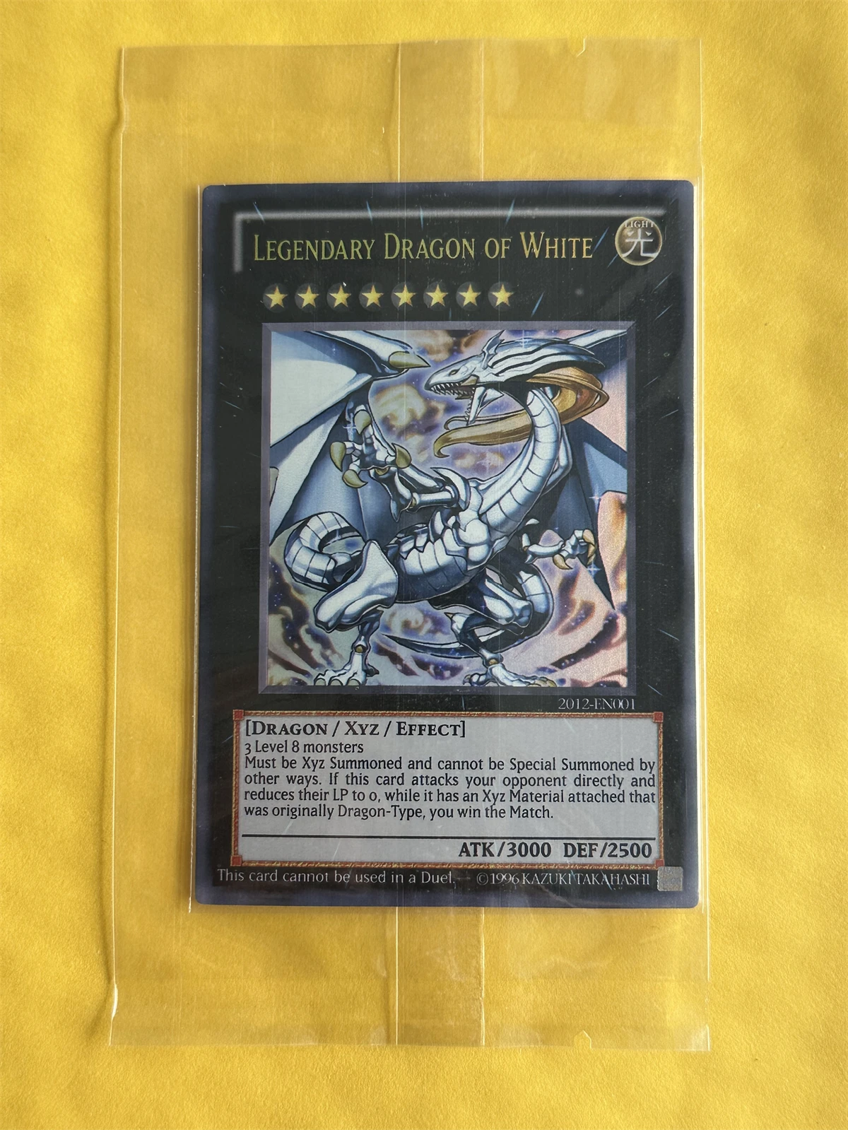 

Yu-Gi-Oh OCG/TCG Legendary Dragon of White 2012-EN001 Magia Series Children's Gift Collection Board Game Toy Card (No-Origina