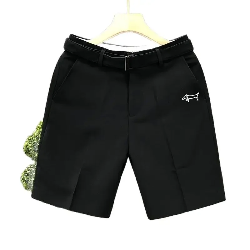 Koreańska odzież golfowa Męskie nowe spodenki garniturowe Letnia męska odzież golfowa 2024 Luksusowe spodenki golfowe Moda Casual Middle Pants