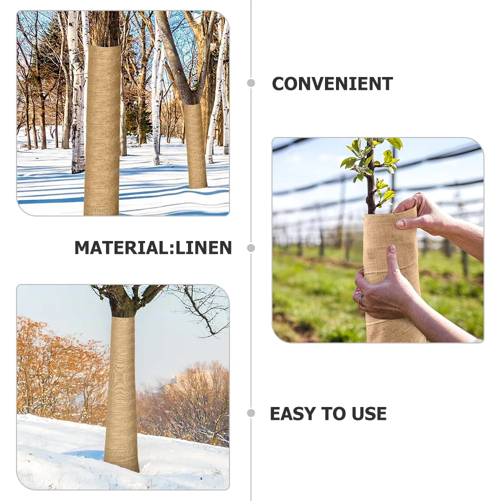 Burlap Tree Protector Cold-proof Wrapper Guards Plants Trunk Wrappers For Garden Warm Keeping