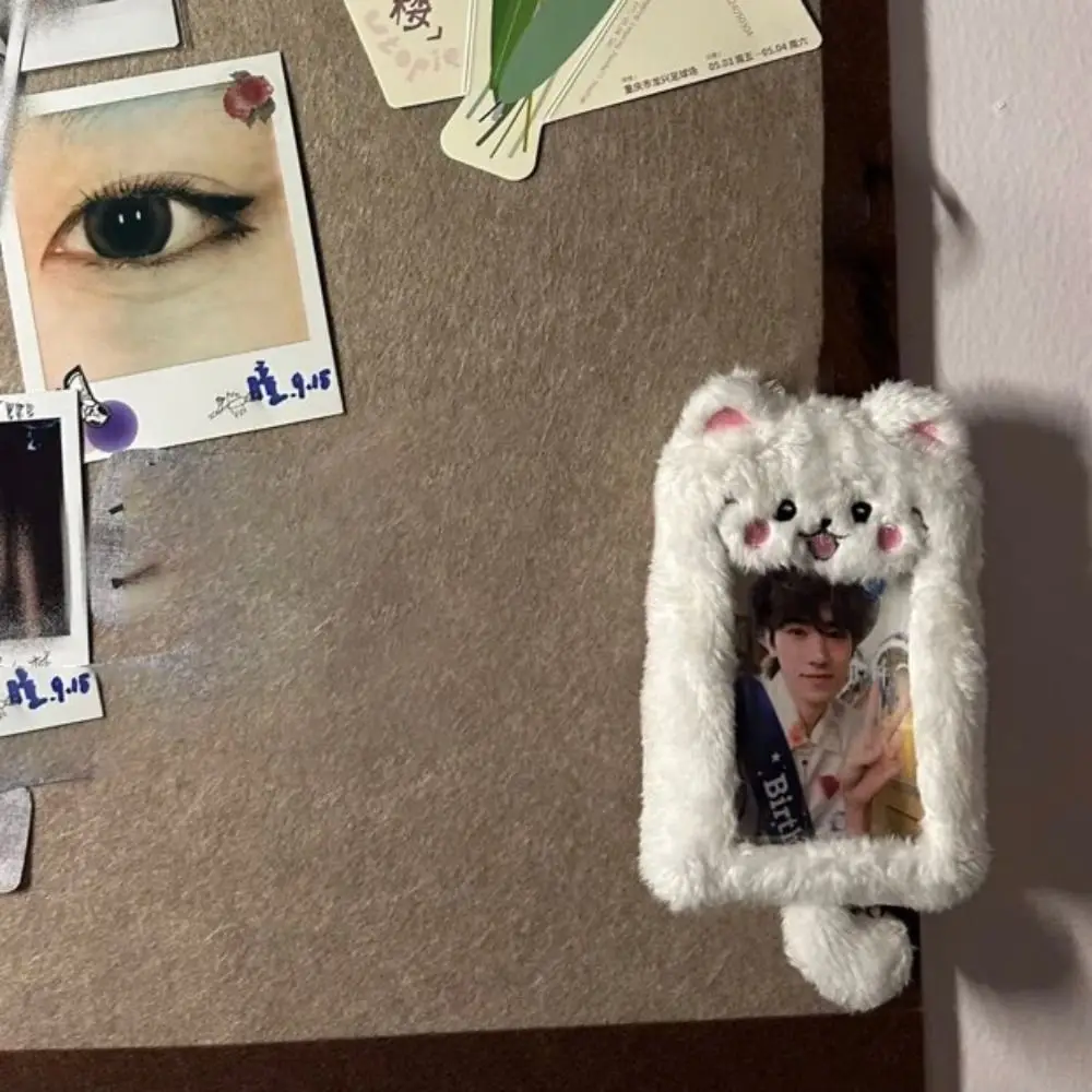 Animal Photocard Case Bear Multiple style Student Card Holder Idol Photo Display Cartoon Idol Photos Protective Cover