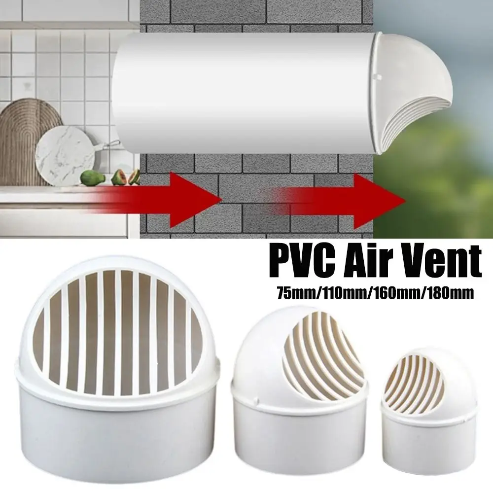

New PVC Air Vent Half Spherical White Ducting Ventilation Vent Cover Wall Ceiling