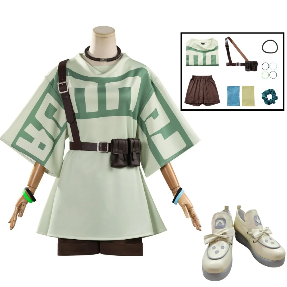 

Gachi Akuta Remlin Tissark Cosplay Costume GACHIAKUTA Remlin Tissark Top Pants Accessories Suits Remlin Tissark Shoes