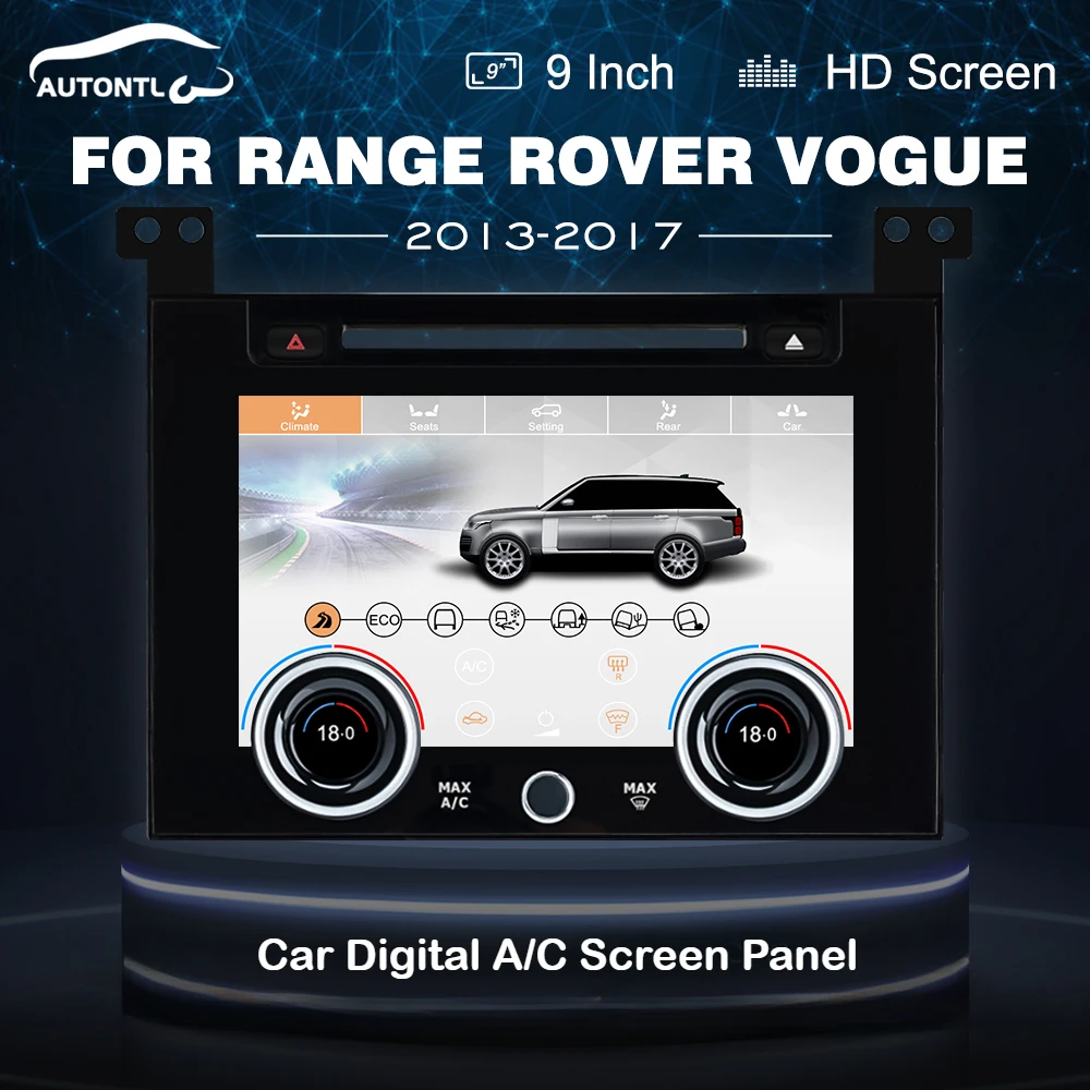 9 Inch LCD Climate Control Screen For Range Rover Vogue L405 2013 2017 Car Digital AC Panel New Upgrade Auto Electronics Monitor