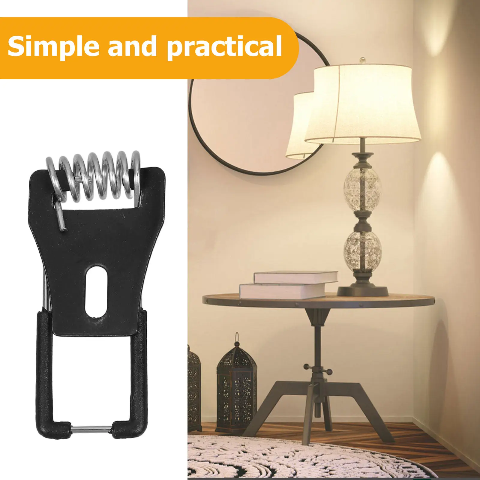 20Pcs Spring Clips for Downlight Panel Lamp Ceiling Light Spring Clamp Recessed Lighting Fixture Retaining Clip Robust
