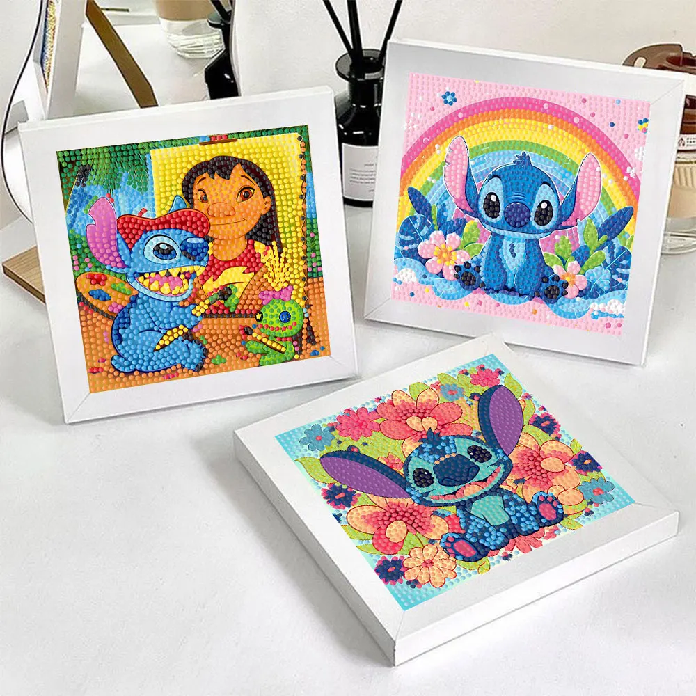 Disney Diamond Painting New Collection 2024 Lilo & Stitch Full Diamond Mosaic Art 5D DIY Cross Stitch Kits Home Decor with Frame