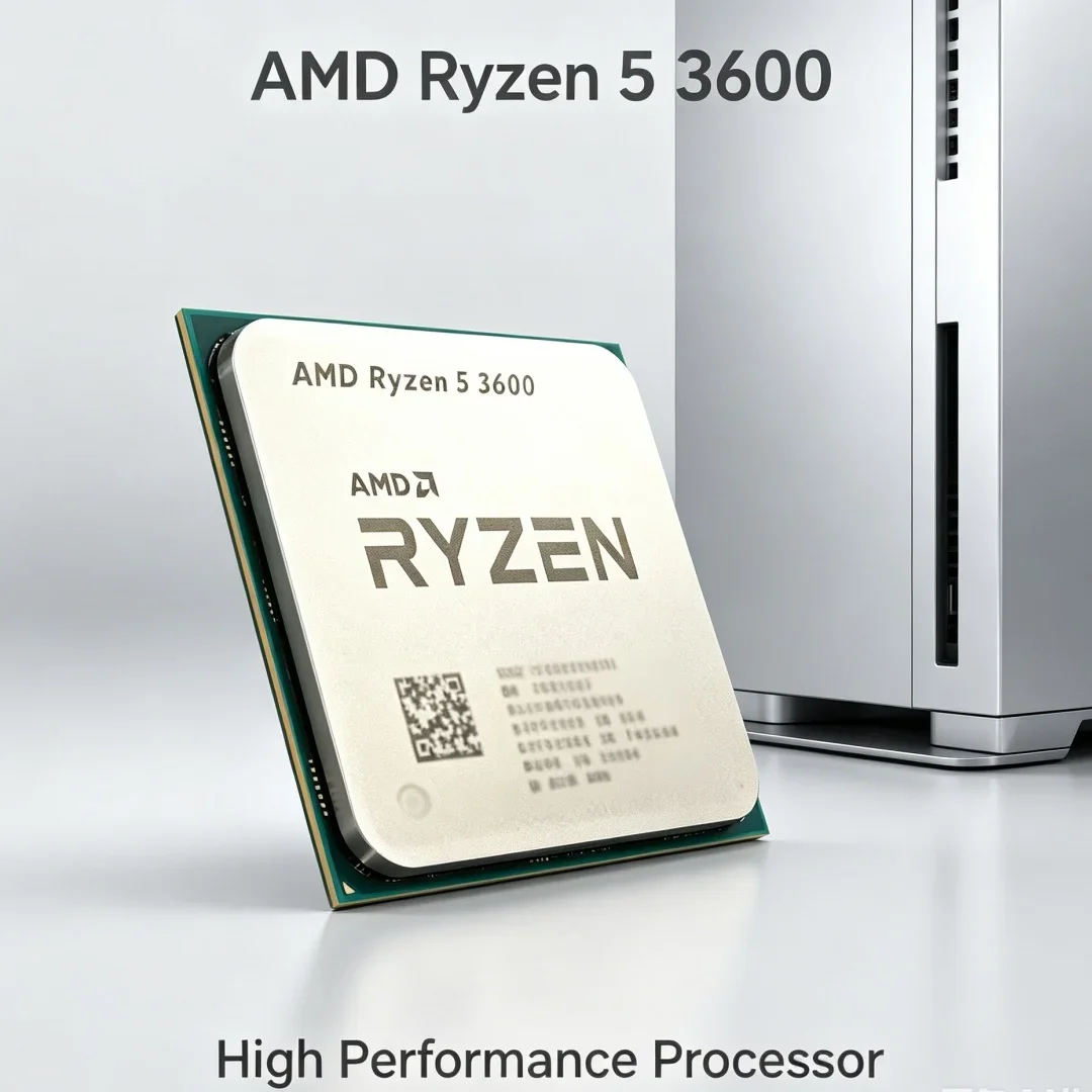 Ryzen 5 3600 R5 3600 Oferta Especial CPU AMD Económico Socket AM4 4.4GHz Desbloqueado Procesador para Juegos de 6 Núcleos y 12 Subprocesos