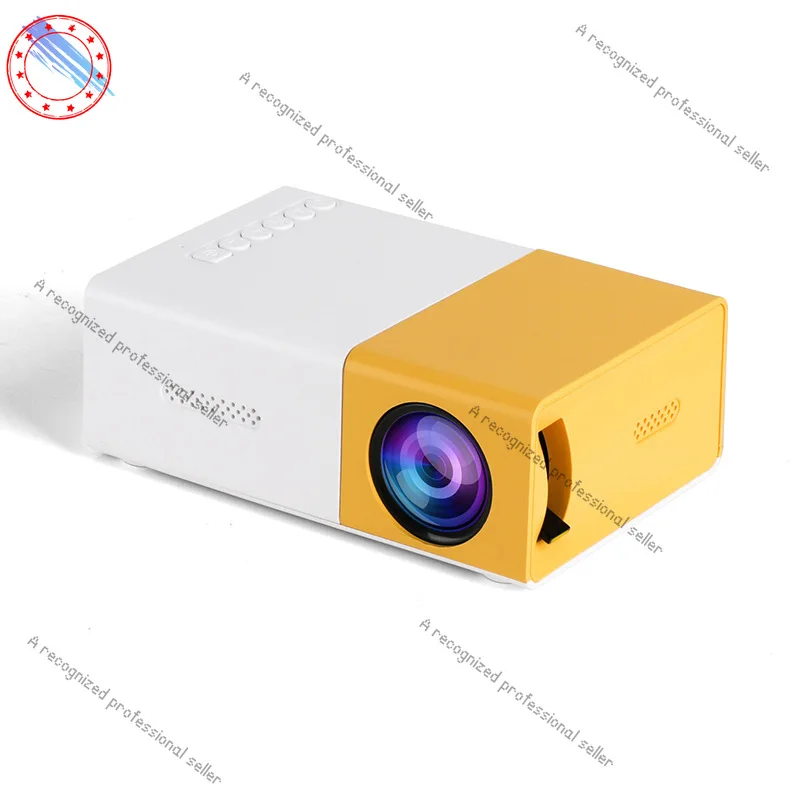 

Yellow and white machine YG300 high definition household mini mini projector family YT300-1LED portable projector