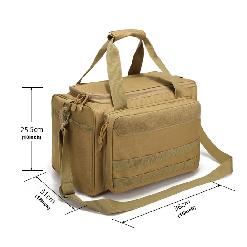 Tactical Gun Range Bag Molle Storage Backpack Men Outdoor Hunting Camping Climbing Bags Multifunctional Pack Sports Shoulder Bag