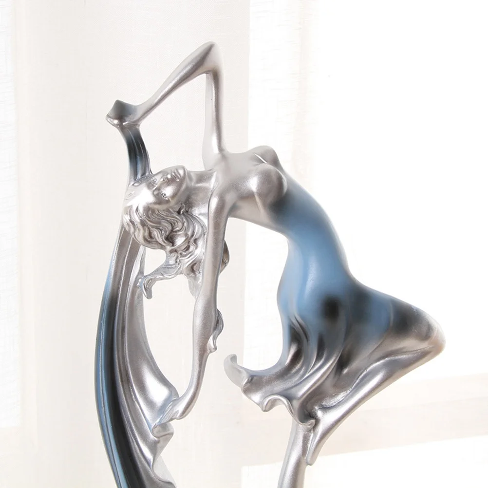 

Dancing Girl Resin Table Decor Blue Decoration Wedding Gift Office Party Festival Ornament Home Decor