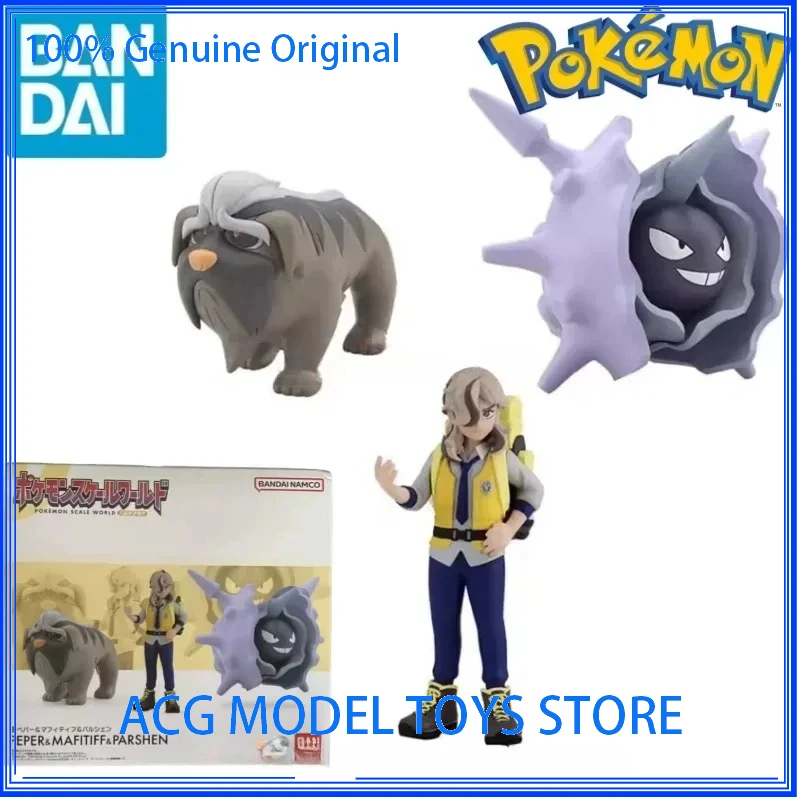

Bandai Original Scale World POKEMON Paldea Region Arven Cloyster Mabosstiff Anime Figures Toys Gift Collectible Model Ornaments