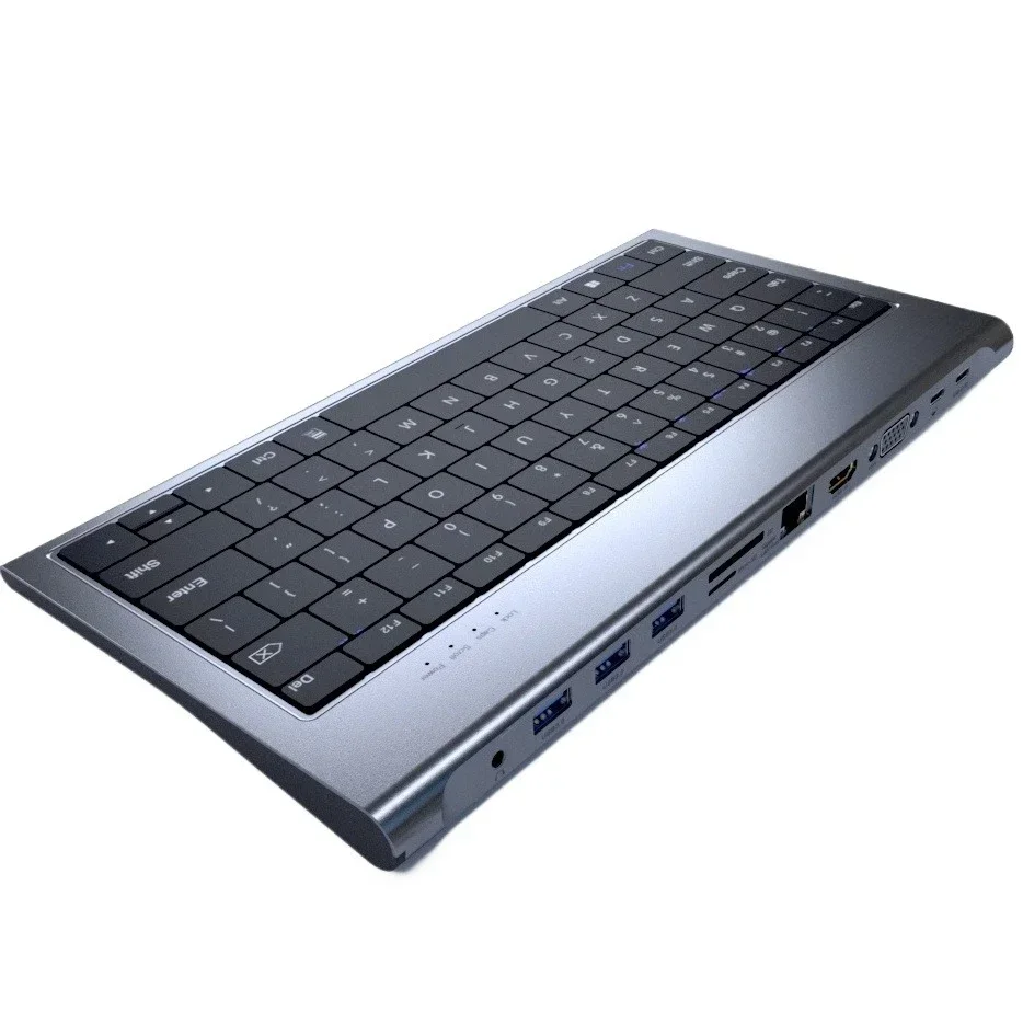 Docking station, suitable for laptops, computers, tablets, mobile phones, conversion multi-interface