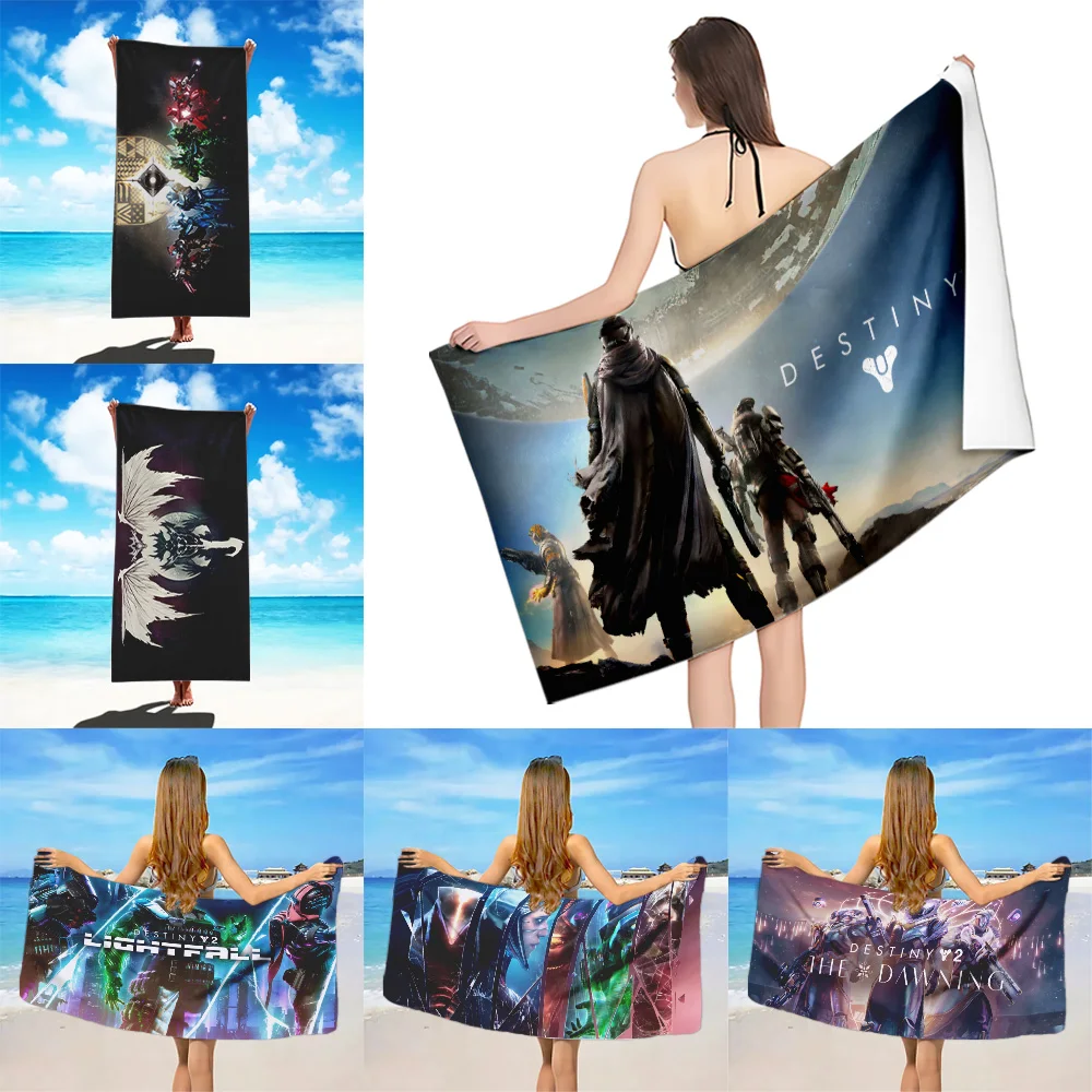 HOT Games Destiny 2 Beach Towel Microfiber Sand Free Quick Dry Soft Sandproof Pool Towels Gift for Women Travel Shower Camping