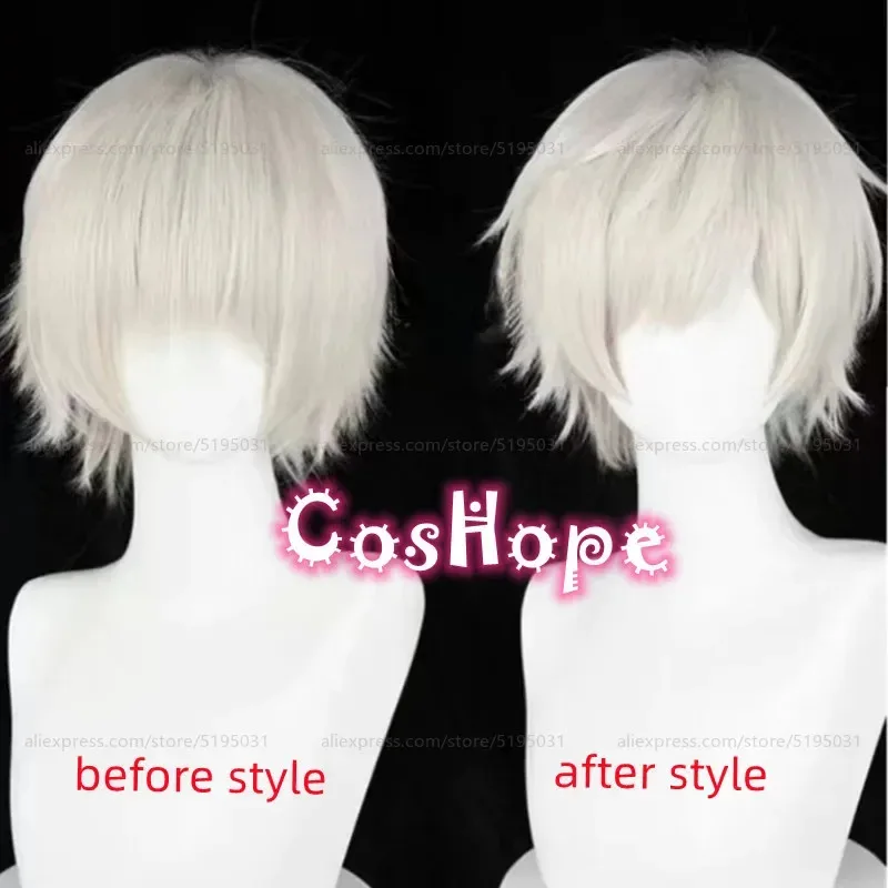 

2025 Иван Брагинский 30 см короткий светлый льняной парик аниме косплей термостойкие синтетические парики