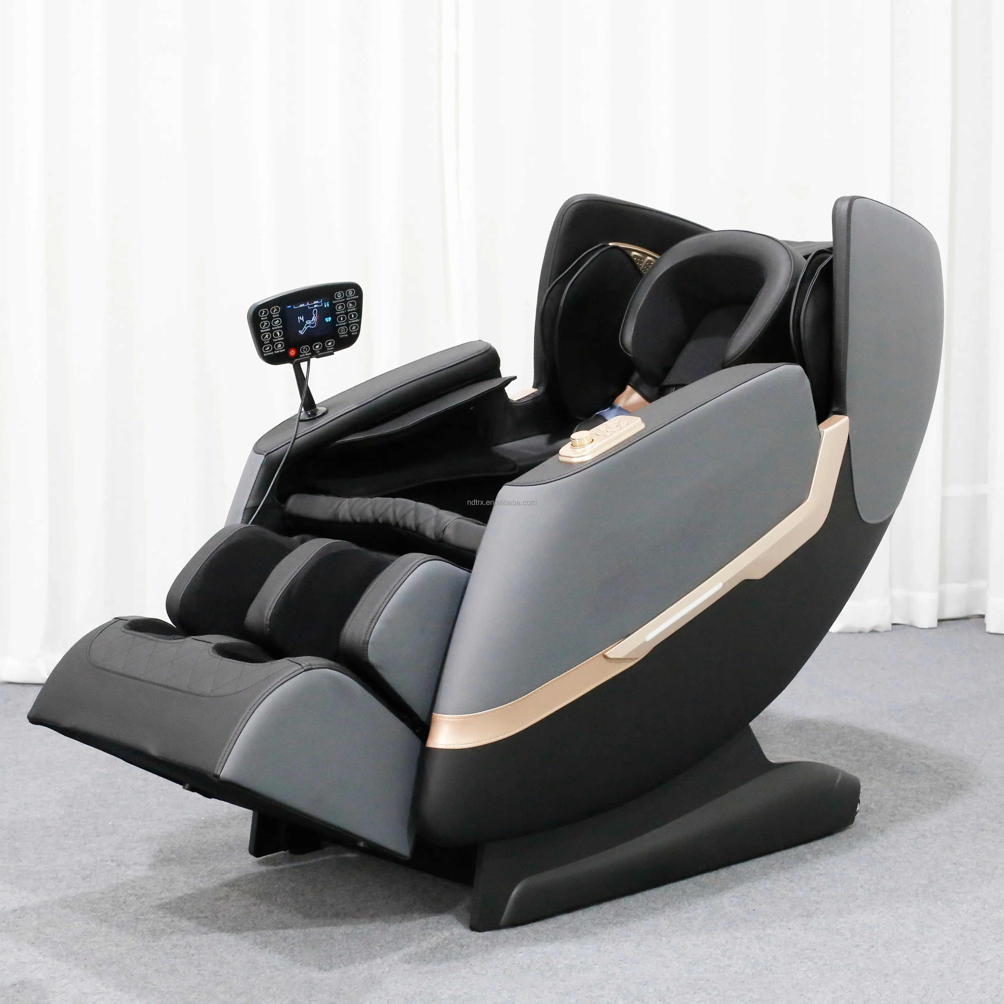 Smart Home Robot Massage Therapy Message Chair PU Leather Zero Gravity Full Body Wireless Remote Control Luxury