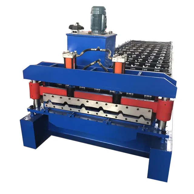 Integrated roof panel machine and photovoltaic cell embedded energy collection tile manufacturing machin
