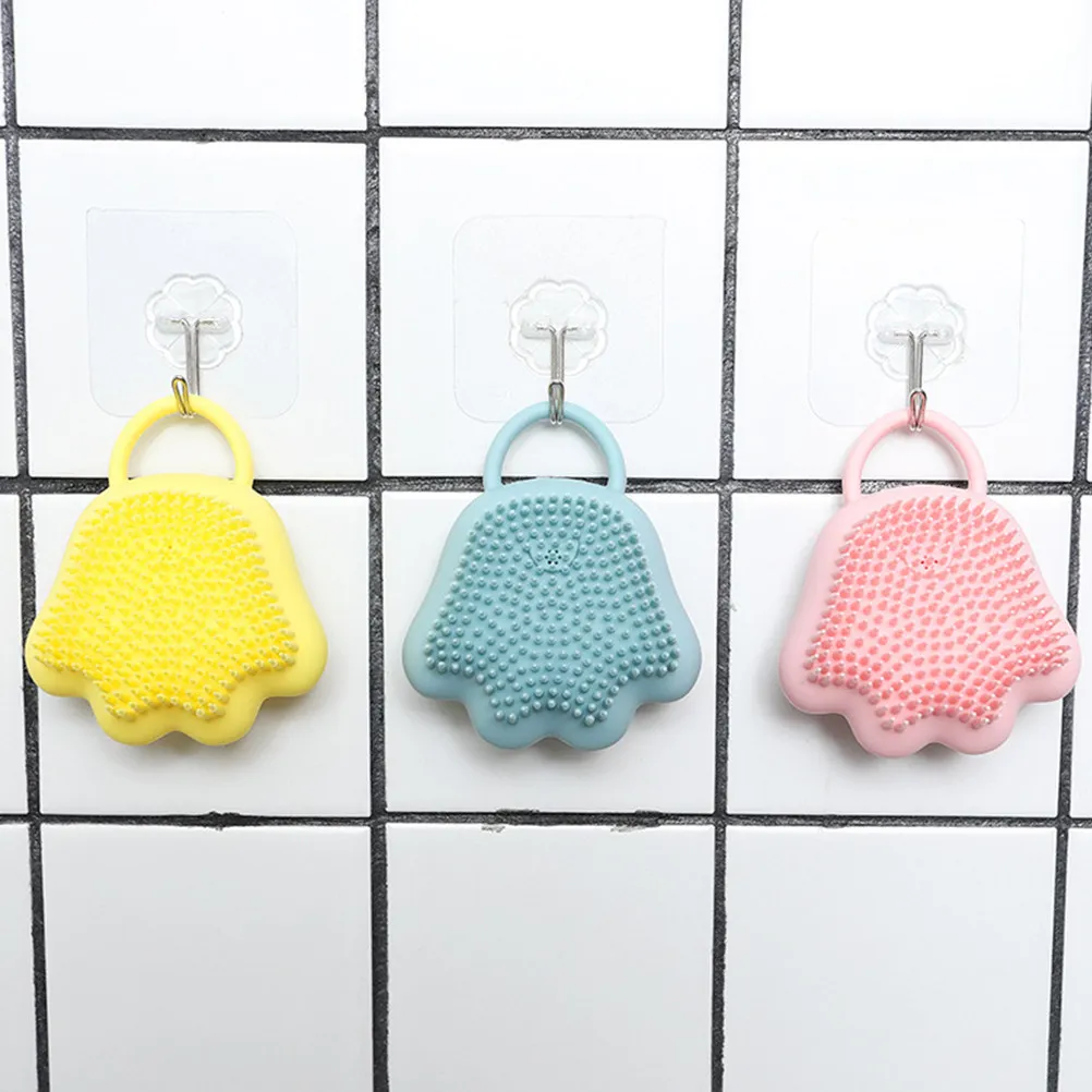 Silicone Hair & Body Bath Brush – Soft Exfoliating Scrubber for Scalp, Face, and Skin Massage
