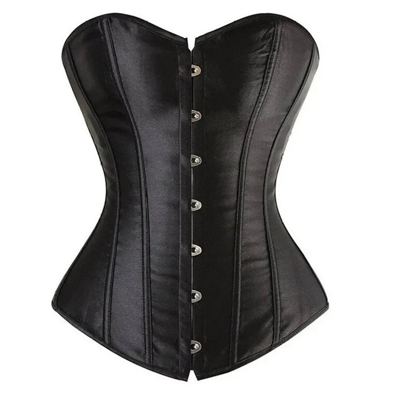 Overbust Corset Top Plus Size Sexy Corsets and Bustiers for Women Gothic Lingerie Corselet Red Black Pink Purple White