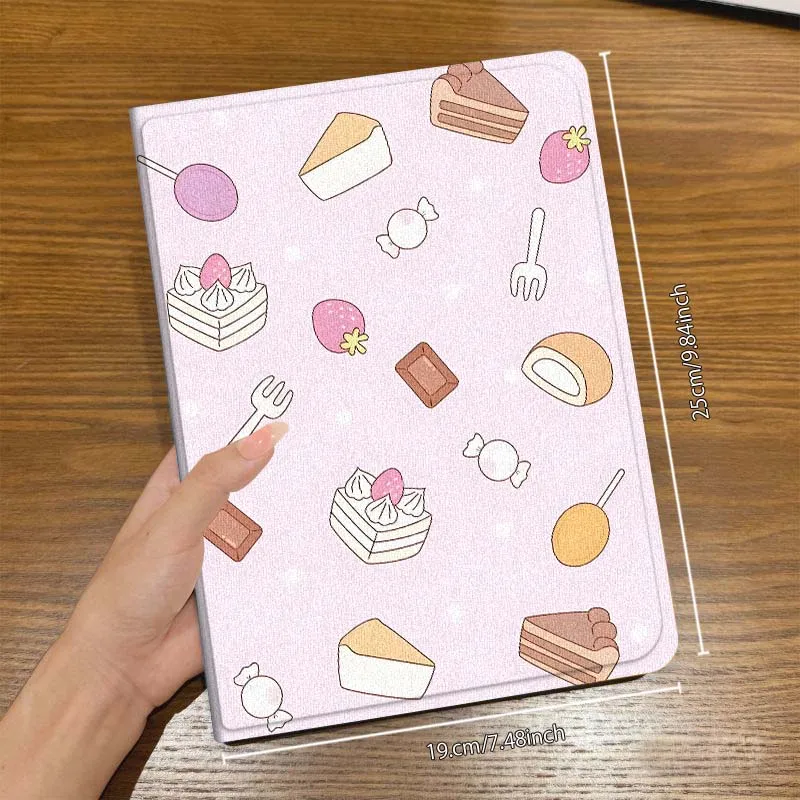 حافظة بنمط الحلوى اللذيذة لجهاز iPad Air Mini Pro 7 6 5 9.7 11 10.5 12.9 تابلت للنوم/الاستيقاظ التلقائي