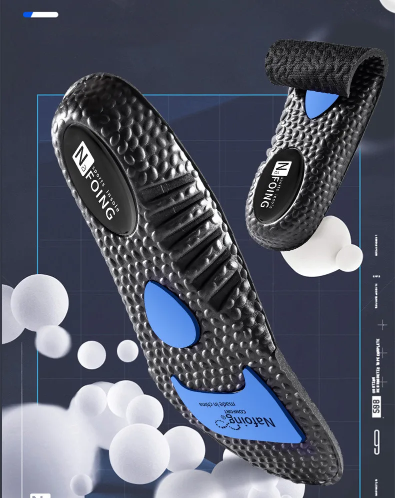 1 Paar höhenvergrößernde Einlegesohlen für Füße, PU-Memory-Schaum-Schuhpolster, atmungsaktive orthopädische Fersenlift-Einlegesohle für die Sport-Laufpflege – Detail 11