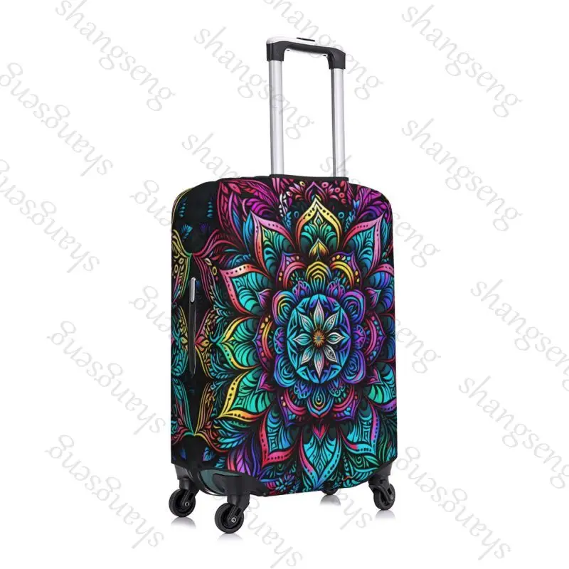 Vintage mandala Thick Elastic Luggage Protective Cover Zipper Suit For 18-32in Bag Suitcase Covers Trolley Cover Travel