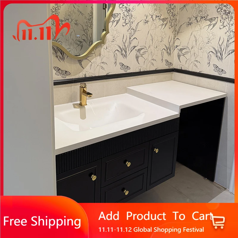 

Французский ретро балконный шкаф, вертикальное хранилище, эстетическое вертикальное зеркало, туалетный столик для ванной комнаты, настенная полка, мебель Badkamer Meubel