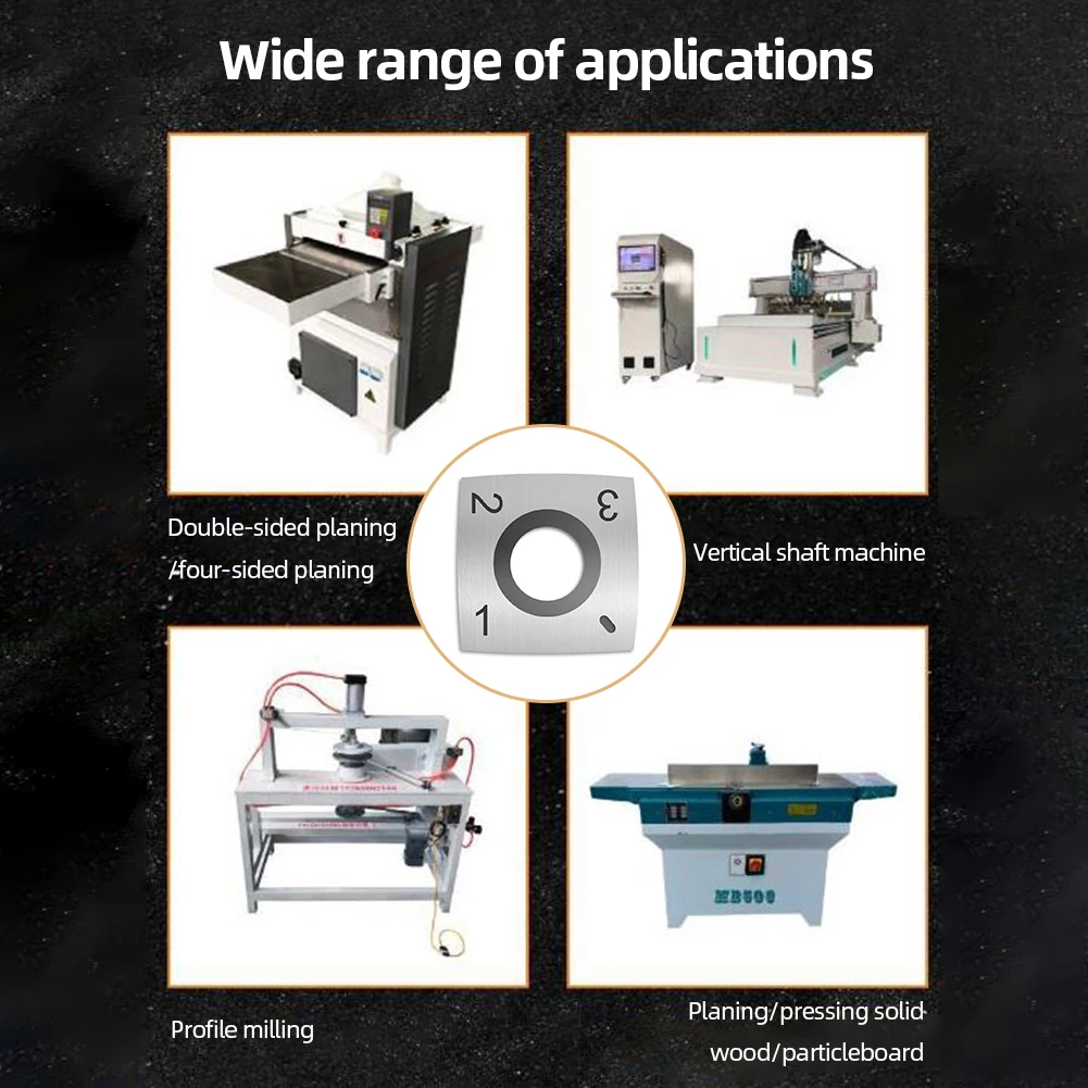 Inserti Frese Lame Utensili da taglio in metallo duro a 4 bordi Taglierina per inserti in metallo duro per tornitura del legno per la lavorazione del legno Testa di pialla elicoidale a spirale