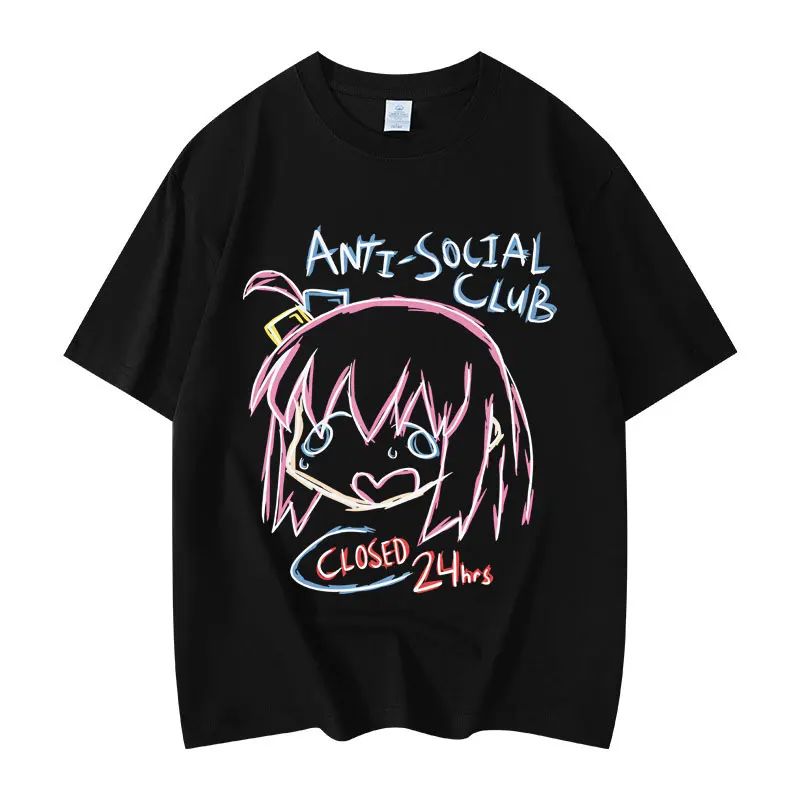 

Bocchi The Rock Anime Merch T-shirt Men Women Clothing Fashion Y2k Short Sleeve T-shirts High Quality Cotton Oversized T Shirts