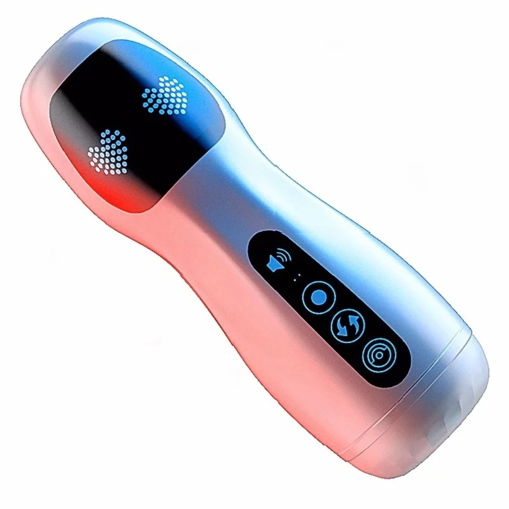 Silicone Automatic Male Masturbator Cup Provides Endurance Exercise Through Vibration Blowjob Functions As Penis Trainer Toy