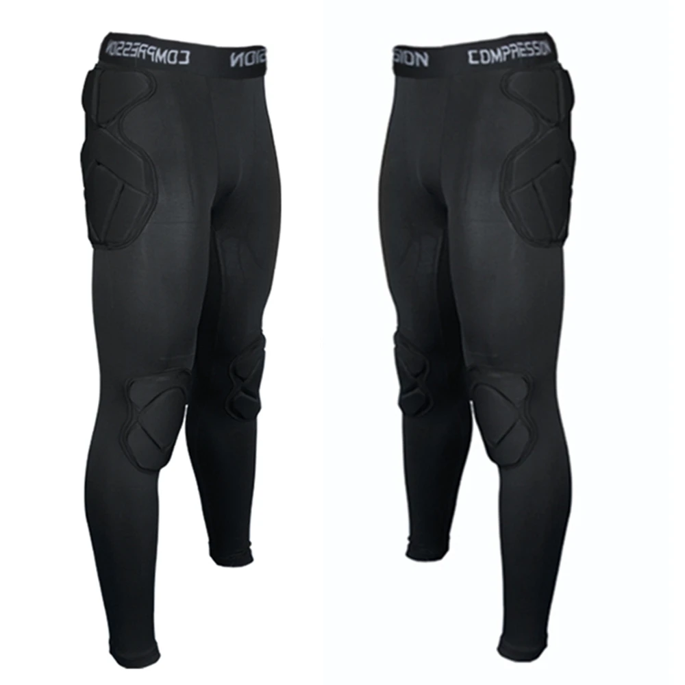 رجل الرجبي كرة القدم الأمريكية السراويل كرة القدم التدريب بانت حارس المرمى إيفا الإسفنج حارس المرمى حارس المرمى السراويل الركبة وسادة حماية