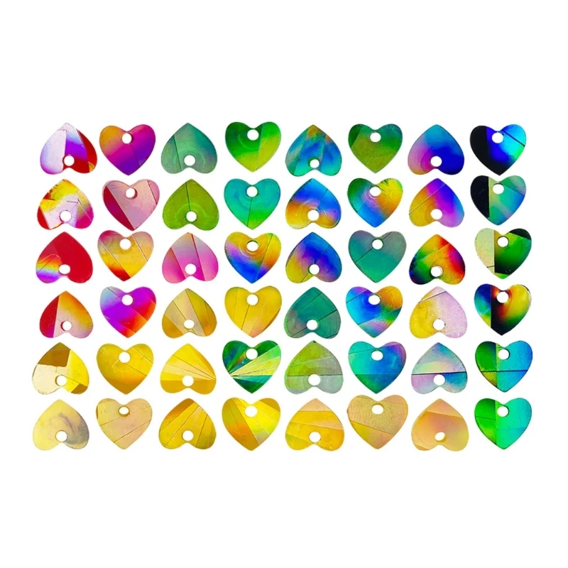 Holographic Heart Love Pendant Epoxy Casting Molds Necklace Earring UV Silicone Resin Molds DIY Jewelry Making Findings Supplies