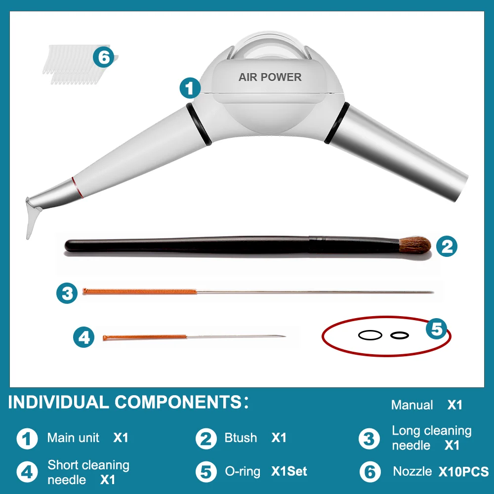 AI-APS-K/N/M4/B2 Tanden Whitening Spray Dental Air Water Polijstmachine Jet met Supragingivale en Subgingivale Twee soorten Vervang Hoofd