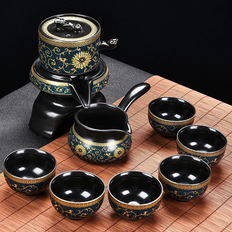 

[Excellent craftsmanship] Graphite automatic tea set for lazy