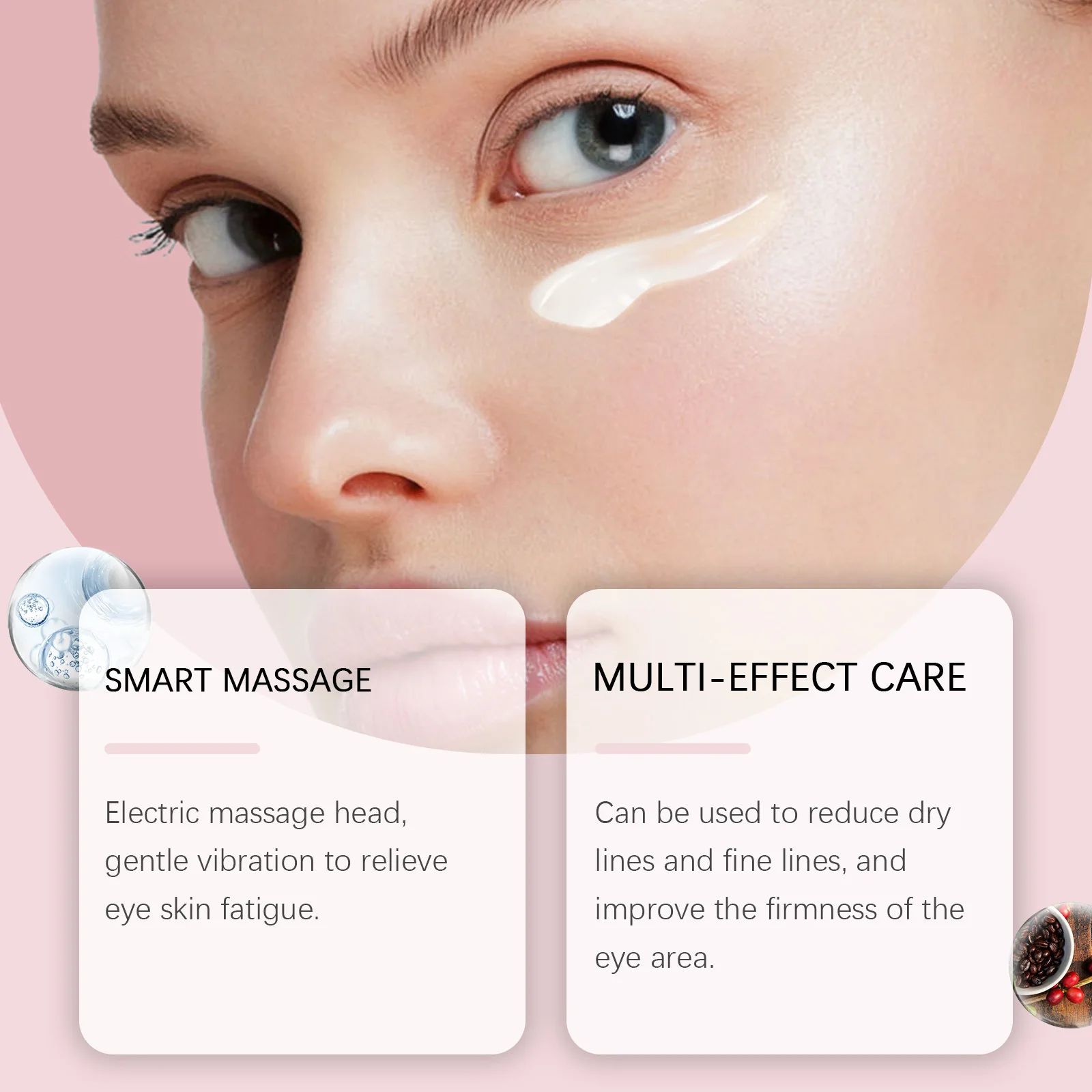 Electric Massage Polypeptide Firming Eye Cream Fade Fine Line Relieve Fatigue Dark Circles Lifting Moisturizing Beauty Skin Care
