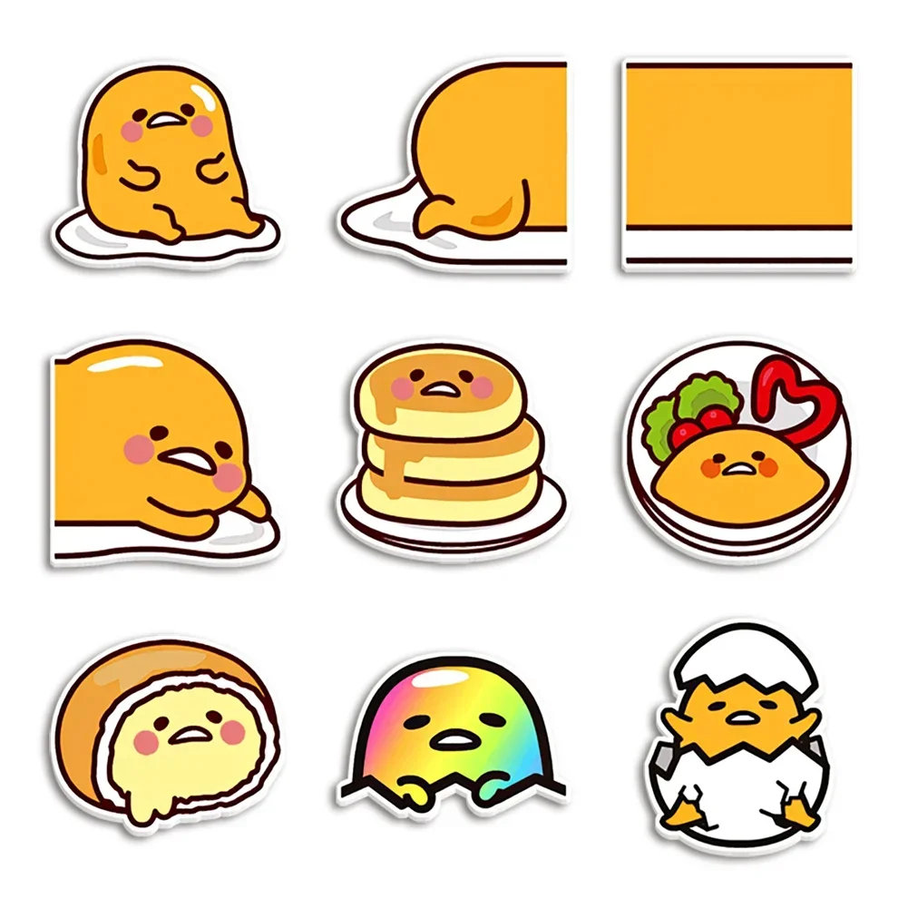 

Sanrio Gudetama Cartoon Egg Yolk Pattern Resin Planar Clear Acrylic Glitter Acrylic For DIY Gift Crafts Accessories 10pcs/Lot