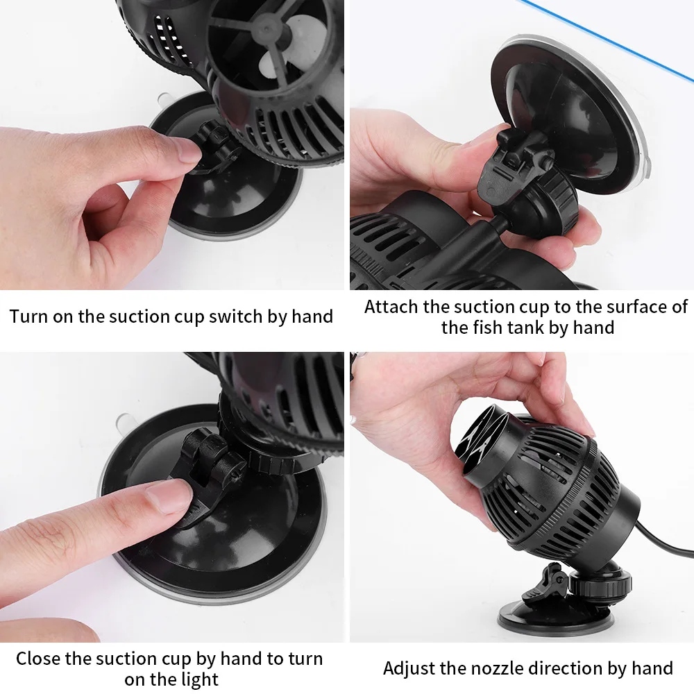 Ultra-Quiet 220V Wave Maker Wavemaker Water Pump for Aquarium Fish Tank aquarium pump 6W 12W 24W flow pump surf pump