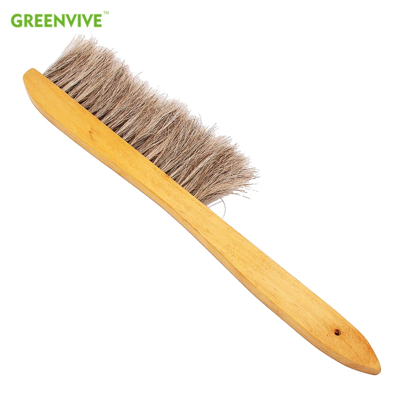 

Beekeeping Tools Wood Bee Sweep Brush Three Rows Horsetail Hair New Bee Brushes Beehive Equipment Gardening Tools Equipment