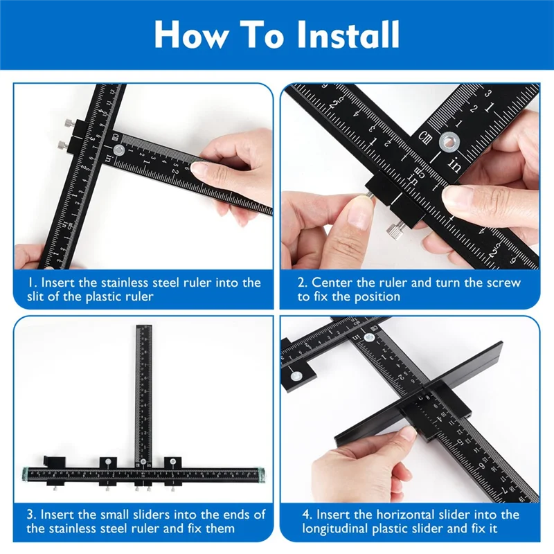 أجهزة خزانة الألومنيوم ETRT، دليل حفر محدد اللكم، دليل حفر الخشب لتركيب مقابض المقابض Dur