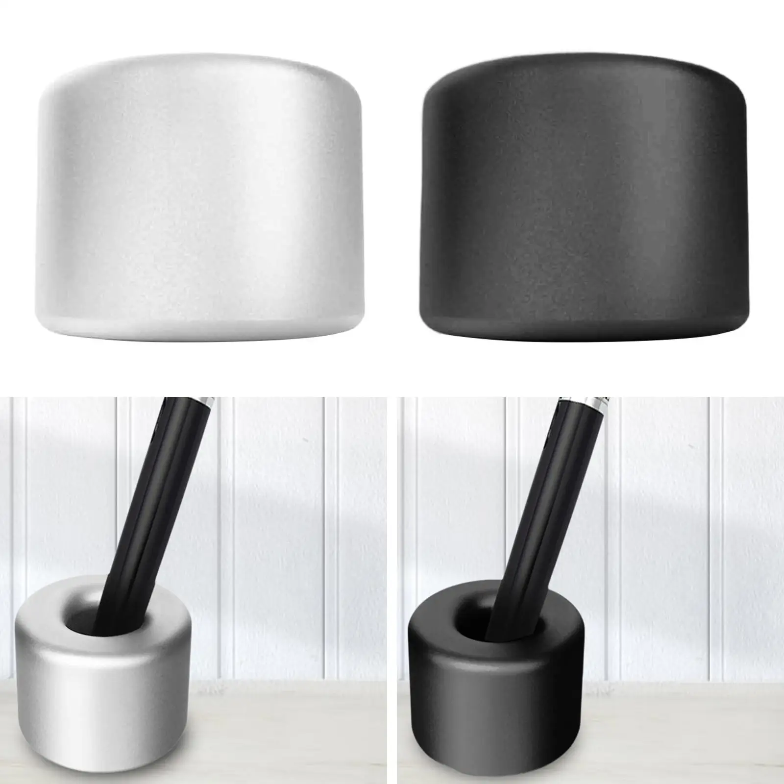 

Fountain Pen Holder Single Pen Holder Metal Toothbrush Stand Silicone Base Display Stand Desk Pencil Holder for School Office