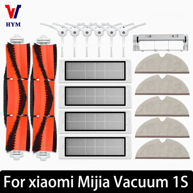 For Xiaomi Mijia Mi Robot aspirapolvere 1S Accessoris SDJQR01RR SDJQR02RR SDJQR03RR Main Side Brushes Mop Cloths Filters Parts