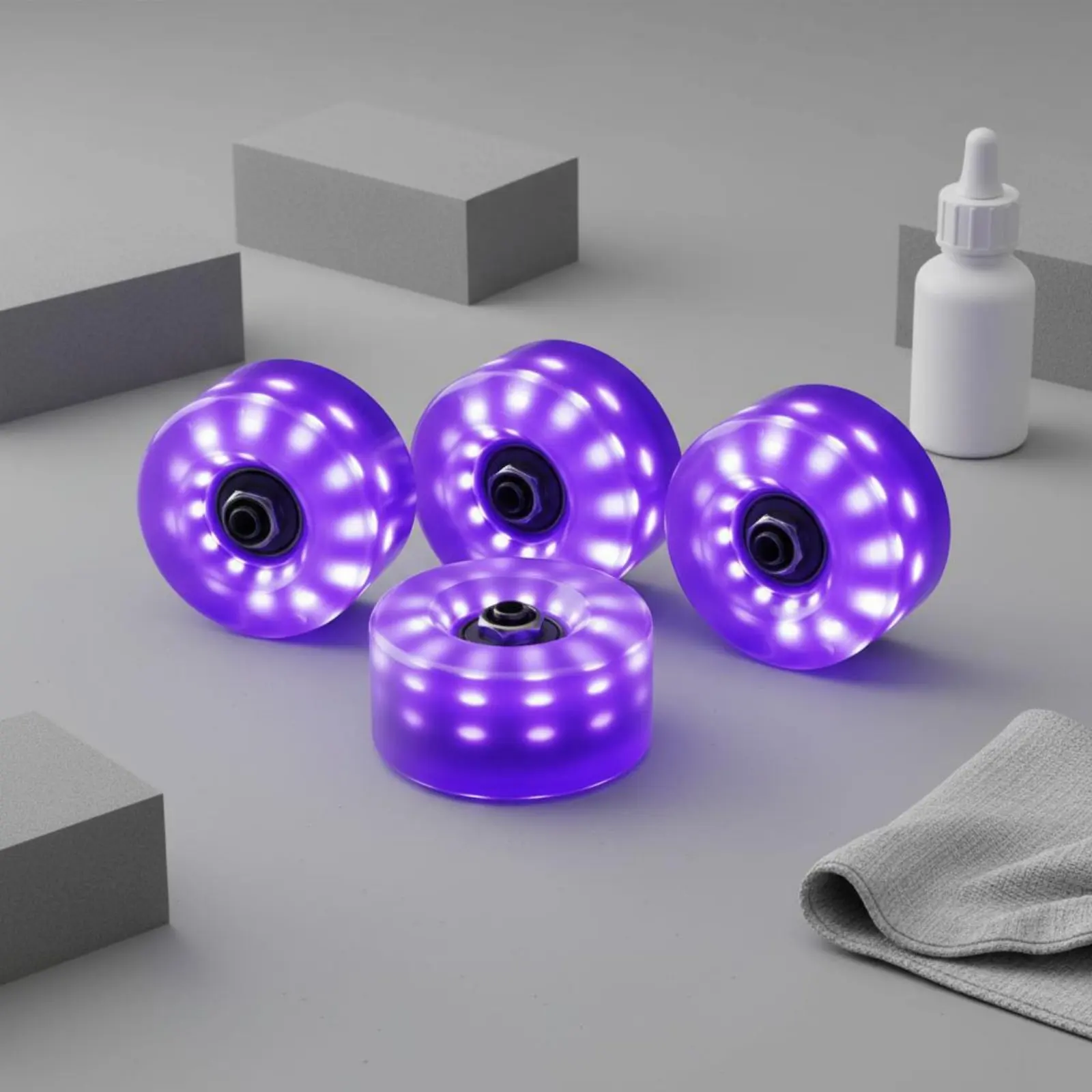 

Illuminate up Four-Wheel Glide Wheel Wear-Resistant Illuminated Four-Wheel Glide Wheel Skating Equipment 82A Hardness Shock