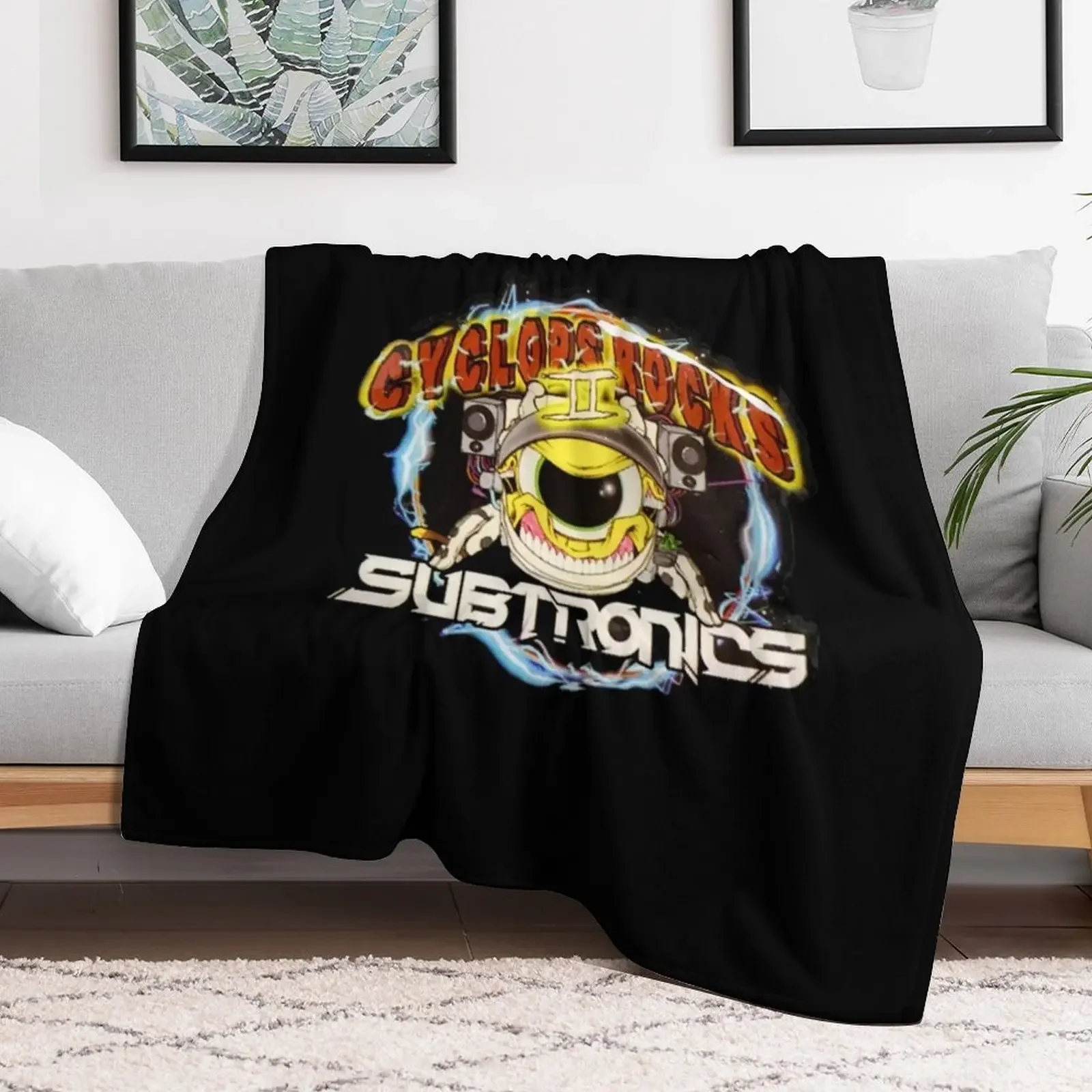 subtronics - Cyclops Rocks Throw Blanket Sofas heavy to sleep Blankets