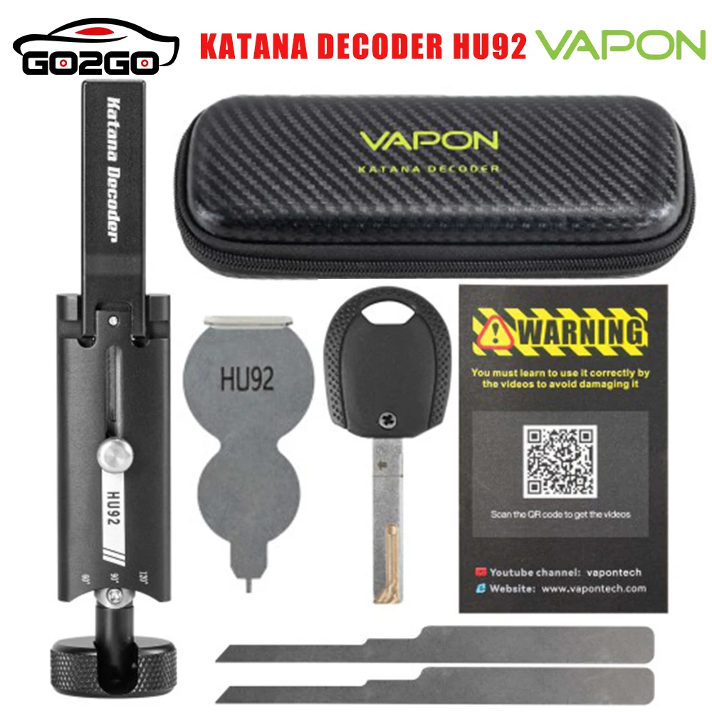 Vapon Katana Decoder HU92 Auto Pick and Decoder Lockpick Tool Locksmith Tool