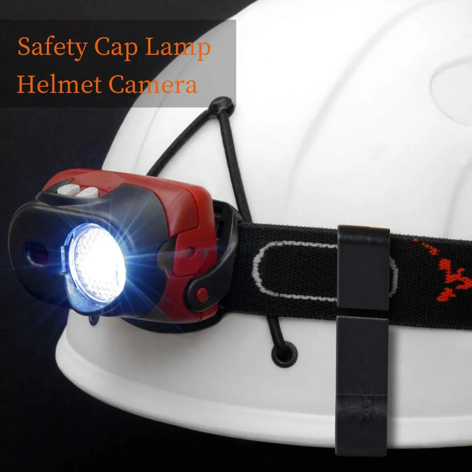 30x Helmet Clips for Head Light Headlight Fixing Hooks Easy Installation Practical Lightweight Hard Hat Light Clips