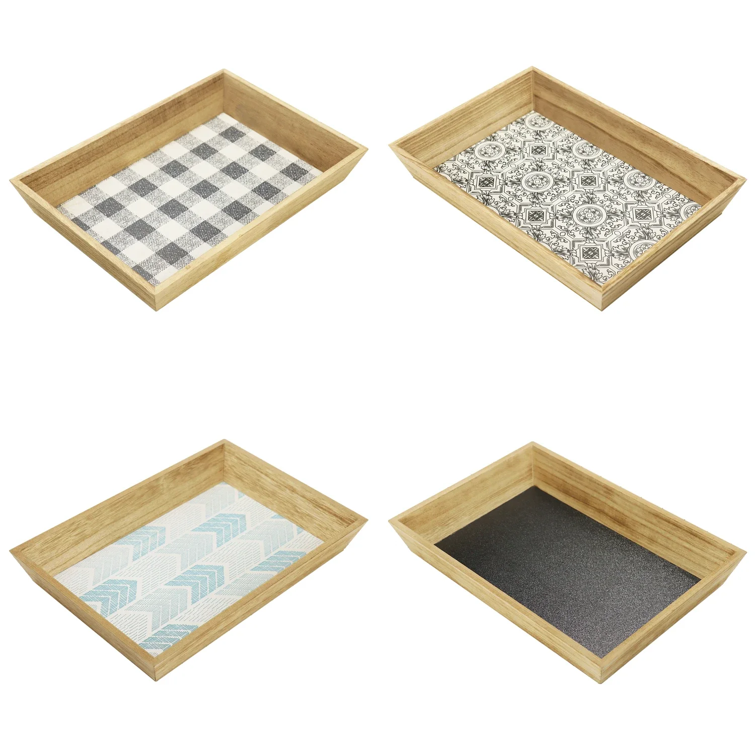 

-2024 Индивидуальный деревенский прямоугольный поднос для сервировки чая, кофе, деревянный кухонный стол ручной работы для дома