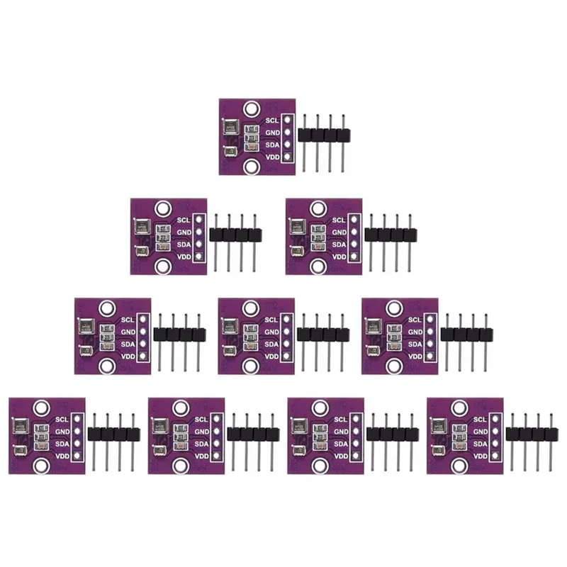 ABSQ-AHT20 + BMP280 درجة الحرارة الرطوبة وحدة ضغط الهواء الرقمية درجة الحرارة الرطوبة استشعار ضغط الهواء 10 قطعة