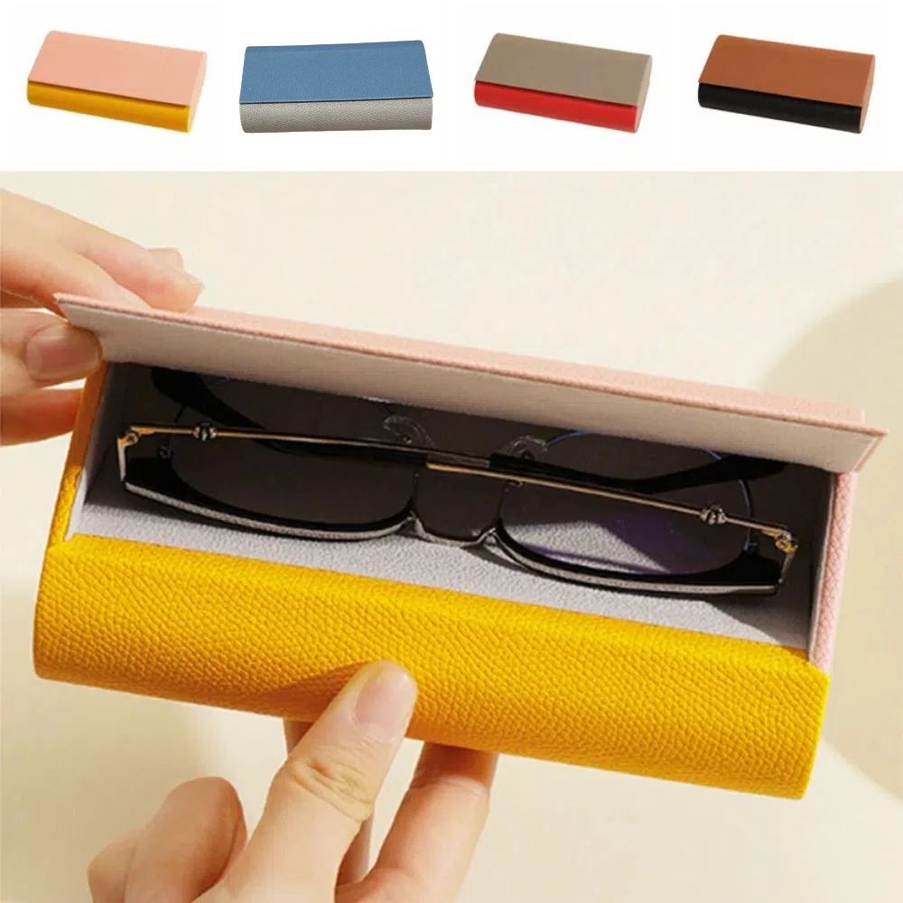 

Portable Eyeglasses Protective Case Large Capacity Flocking Inside Hard Eyewear Protector Anti-Pressure Magnetic Buckle