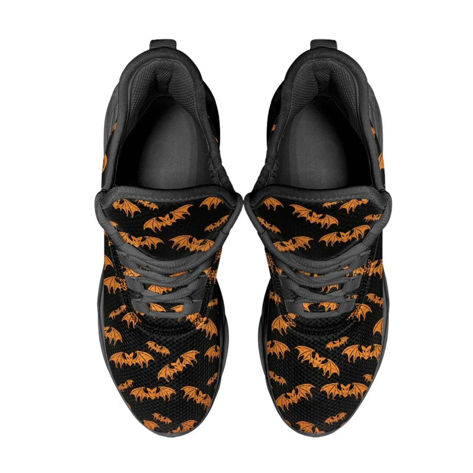PENSTROLL PENSTROLL Bat Pattern Men's Running Shoes Mesh & EVA Fashion Sneakers Lace-Up for Unisex New Arrival All Season