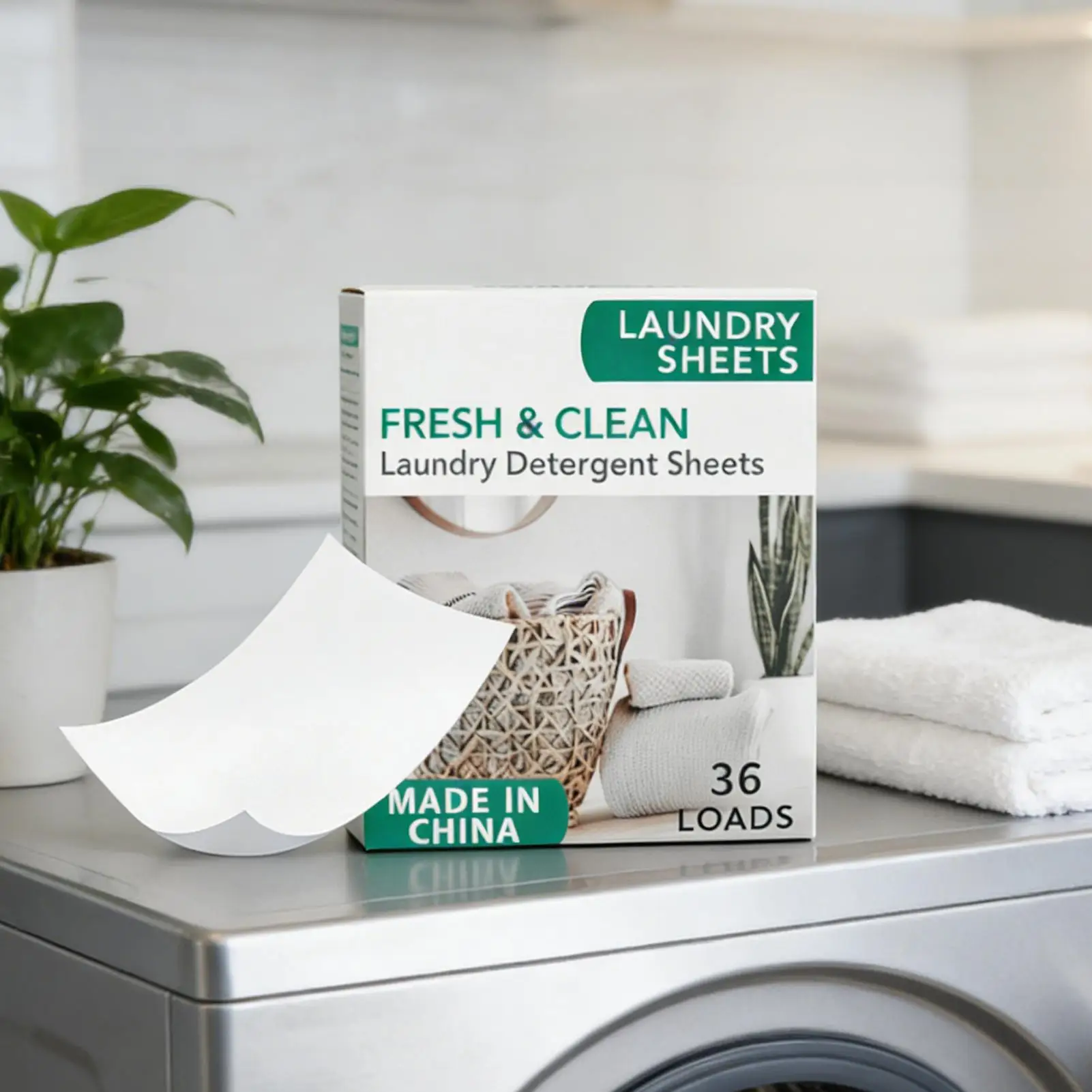 Compact Laundry Detergent Sheet Pack
